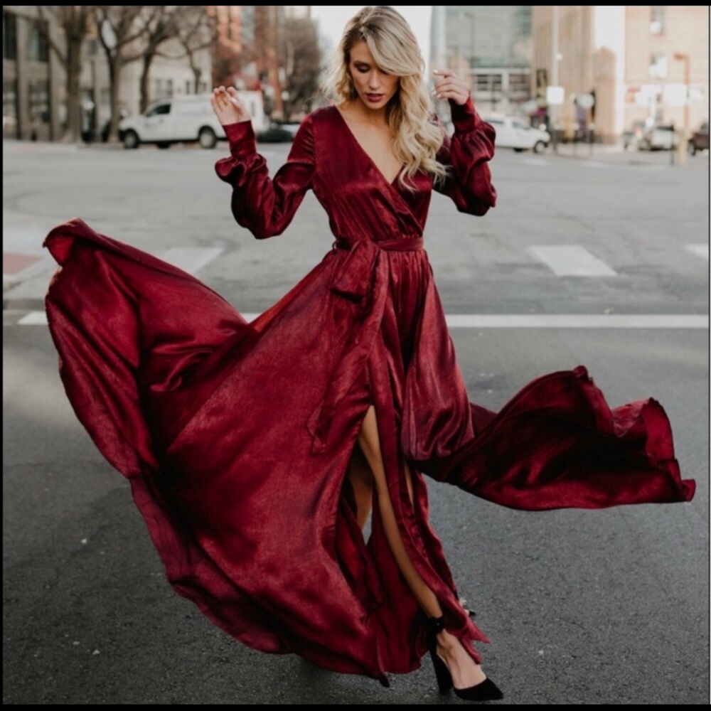 Stunning burgundy/wine Vici dress.